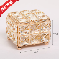 ราคา INS กล่องใส่เครื่องประดับลิปสติกสไตล์ยุโรปกล่องเก็บเครื่องสำอางคริสตัลแบบใหม่ทำด้วยมือชุบทองสำหรับห้องนอนไอเดียสร้างสรรค์หรูหราเบาๆตุ๊กตา (17214509377)