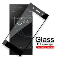 ราคา แก้วป้องกันสำหรับ Sony Xperia XA1 XA2 XA3 Plus Ultra XZ4กระจกนิรภัยสำหรับ Sony XZ Premium XZ1ขนาดกะทัดรัด Sony ฟิล์ม (8585100740)