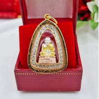 ราคา จี้พระหลวงปู่ทวด รุ่นกวักเงิน เรียกเงิน เรียกทอง เรียกโชคลาภ เกรดร้านทองใส่กับทองแท้ได้ จี้พระกรอบทอง จี้พระทอง (20520830236)