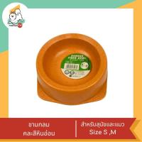 ราคา Dr Kj ชามกลมคละสีหินอ่อน ชามเยื่อไม้ไผ่ ชามอาหารและน้ำ สำหรับสุนัขและแมว Size S M L คละสี (18895878110)