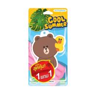ราคา 1แถม1 FreshTime แผ่นน้ำหอมปรับอากาศ collection LINE FRIEND ลายโคนี่และหมีบราวน์สุดน่ารัก (20579049786)