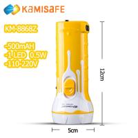 ราคา TSM รุ่น KM 8868Z ไฟฉายเล็กสว่าง KAMISAFE แบบชาร์จไฟ 500mAHแบบพกพา ไฟเดินป่า ปรับไฟได้ 2 ระดับ miniไฟฉุกเฉิน (20558200293)