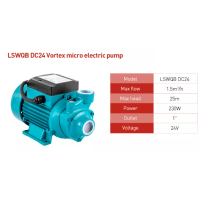 ราคา ปั๊มน้ำหอยโข่งโซล่าเซลล์ DC 12V 180W 24V 230W สามารถเชื่อมต่อโดยตรงกับแบตเตอรี่แปรงถ่านมอเตอร์ขดลวดทองแดง 100 1 Inch ดูดลึกสุดถึง 8 เมตร (16781203309)