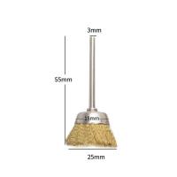 ราคา แปรงลวดกลมมีแกน ทองเหลือง ลวดขัดสนิม แกน 3 มม มีหลายแบบ ลวดแกน (20842623816)