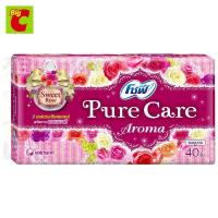 ราคา โซฟี แผ่นอนามัย เพียวแคร์ อะโรมา กลิ่นสวีทโรส แพ็ค 40 ชิ้น (17327847331)