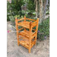 ราคา ชั้นวางของ มีหลายขนาด ชั้นวางของไม้สัก ชั้นวางของอเนกประสงค์ ไม้สักแท้ (17279094695)