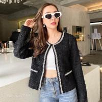 ราคา Pearl tweed Jacket งานขายมาแล้ว ตัวผ้าTweed ดีไซน์เดินขอบมุก กระเป๋าหลอก งานตัดเย็บดีมีซับในทั้งตัว งานใส่สวยจริง (19485967778)