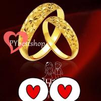 ราคา แหวนทองชุบ แหวนทองเทียม แหวนคู่ 2วง แหวนแต่งงาน แหวนหมั้น มีให้เลือกหลายแบบ (619072771)
