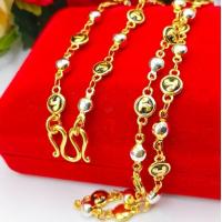 ราคา JJLSHOP M20 สร้อยคอลายนะโม ทองไมครอน ทองหุ้ม ทองชุบ ทองปลอม เทียบเท่าน้ำหนัก 1 บาท ความยาว 24 นิ้ว (18263592084)
