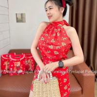 ราคา BS3470 Set 2 ชิ้น เสื้อคอเต่าผูกโบว์ด้านหลัง (21185341188)