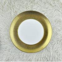 ราคา จานเซรามิค จานสเต๊ก จานคาเฟ่ มี 2 สี เงิน ขาว และ ทอง ขาว ขนาด 8 นิ้ว และ 10 25 นิ้ว (19850266919)