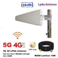 ราคา 5G 4G LPDA Antenna 28dBi Strong Signal Booster Directional สาย 10 เมตร (15692260717)