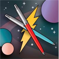 ราคา ปากกาลูกลื่น Parker Jotter Glam Rock 70S แพ็คคู่ (14119407990)