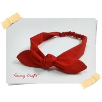 ราคา ผ้าคาดผมแบบผูกโบ ผ้าคอตตอน สีพื้น2 ฟ้า เหลือง ชมพู เขียว แดง ที่คาดผม แฮนด์เมด Solid color cotton Headbands (2856574765)
