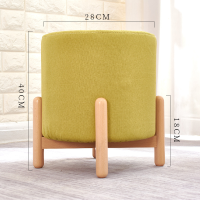 ราคา สตูลโซฟาผ้า สตูลกลม ห้องนั่งเล่น โต๊ะกาแฟ ม้านั่งไม้ สตูลเตี้ย สตูลทดสอบรองเท้าchair เบาะวางเท้า สตูลวางเท้า (19774185946)