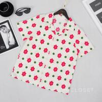 ราคา เสื้อฮาวาย lll Freesize lll IT019 1 เสื้อแขนสั้น ปกฮาวาย ลายดอกเดซี่ รุ่นคลาสสิค ฮิตตลอดกาล เนื้อผ้าไหมอิตาลีอย่างดี (9084676905)