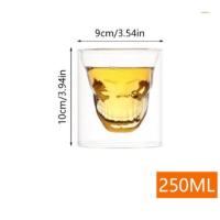ราคา แก้วน้ำ แก้วคริสตัล รูปทรงหัวกะโหลก ถ้วยกาแฟใส แก้วใสเครื่องดื่ม วิสกี้ วอสก้า ทนความร้อน สไตล์สุดเท่ส์ (18689680208)