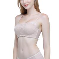 ราคา Wacoal Body Bra บราเกาะอกเสริมฟองน้ำ ลายลูกไม้ รูปแบบ 1 2 Cup WB5P19 สีเบจ BE (17471866922)
