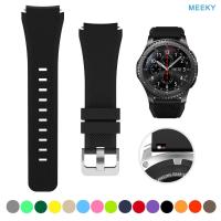 ราคา Meeky band Compatible with Samsung Gear S3 Frontier CLASSIC Galaxy Watch 46mm HUAWEI WATCH GT 46mm Watch GT 2 46mm Ticwatch Pro S2 E2สายรัดซิลิโคนแบบสปอร์ตขนาด 22 มม (1445490037)