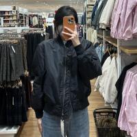 ราคา Uniqlo Sanlitun produced military style jacket bomber jacket coat baseball uniform quilted jacket cotton clothing 453617 (20402204773)