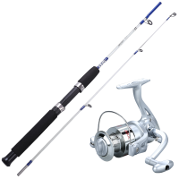 ราคา Sougayilang ชุดคันเบ็ดและรอกตกปลา 2 ส่วน 1 2 ม คันเบ็ดปั่นและอัตราส่วนเกียร์ 5 2 1 6BB รอกตกปลาตกปลาชุดเต็มสำหรับรอกตกปลาน้ำจืดและน้ำเค็ม (20673041692)