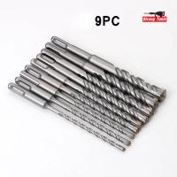 ราคา Molita ดอกสว่าน 9 ชิ้น 5x160มม ถึง12x160มม ดอกสว่านเจาะเหล็ก ดอกสว่านเจาะปูน ดอกสว่านเจาะไม้ เจาะปูนโรตารี่ มีหลายขนาด (17443087713)