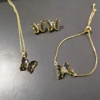 ราคา GMGYQ สร้อยข้อมือแหวนเงินทำจากแก้วทรงผีเสื้อชุดต่างหูสร้อยคอสำหรับผู้หญิงอุปกรณ์ชุดอาหารค่ำสำหรับงานแต่งงาน (21118286716)