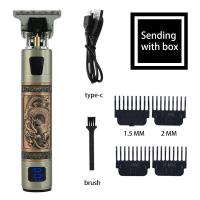 ราคา 2022 R Etro T9 Clipper ผมบ้านหน้าจอขนาดใหญ่จอแสดงผลดิจิตอล Clipper ผมไฟฟ้า USB ชาร์จ Clipper ผมมีดโกน (15071480725)