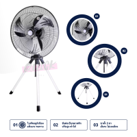 ราคา CLEO พัดลมอุตสาหกรรม แบบตั้งพื้น 18 นิ้ว สีเทา (2032152476)