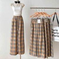 ราคา พร้อมส่ง กางเกงขายาวลายสก๊อต Burberry กางเกงสไตล์เกาหลี ฟรีไซส์ เอวยางยืด มีกระเป๋า2ข้าง ผ้าดี ใส่สบาย กางเกงขายาวแฟชั่น กางเกงผู้หญิง (21353602985)