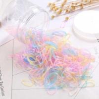 ราคา พร้อมส่งในไทย ยางรัดผม ยางมัดผม หนังยางรัดผม ยางรัดผมเด็ก แบบยืด 1กล่อง500เส้น คละสี (17424450967)