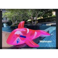 ราคา แพเป่าลม แพแฟนซี แพปลาโลมา Float Dolphin มี 2 สี ฟ้า ชมพู แพโลมา แพโลมาใส ขนาด 33 x 57 นิ้ว (16572135056)