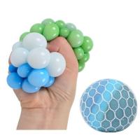 ราคา บอลบีบตาข่าย ลูกใหญ่ สีพาสเทล สีกากเพชร สีเดียว บอลบีบทะลัก ของเล่นคลายเคลียด สกุชชี่ (19916373863)