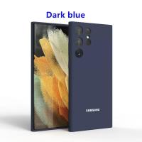 ราคา Samsung Galaxy S22Ultra Case Silky Silicone Cover Soft Touch Back Protective Housing For Samsung Galaxy S22 Ultra 5G S22U Cases (20671804692)