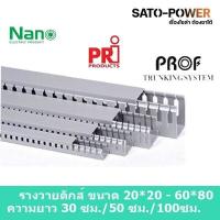 ราคา รางวายดัก NANO WD6040PRI 60x40 ยาว 100ซม รางเก็บสายไฟ สีเทา รางเก็บสายไฟแบบโปร่ง รางครอบสายไฟพลาสติก (16629090825)