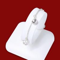 ราคา สร้อยข้อมือเงิน สร้อยข้อมือเด็ก น้ำหนัก 2สลึง ยาว 5 นิ้ว ลายคตกิต ประดับหัวใจยิงทรายตัดลาย สลับกระพรวน ชุบเงินแท้ 925 (17447800793)