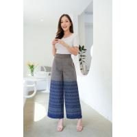 ราคา กางเกง ลิซ่า ผ้าฝ้ายลายไทย ทรงคุณนายขาน มี 3 ขนาด M L Xl (20566770722)