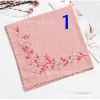 ราคา ผ้าเช็ดหน้า ผืนใหญ่ ผ้าโพกผม ผ้าผูกผม Napkin DIY Embroidery Kit สำหรับมือใหม่ปักง่าย มีคำแนะนำภาษาไทย (13865019512)