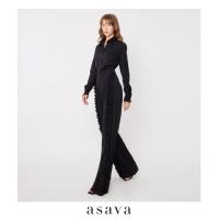 ราคา asava ss23 Asava Signature Ruffle Pants กางเกงผู้หญิง ขายาว ทรงตรง แต่งระบายหน้า (18499211980)