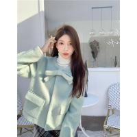 ราคา เสื้อคลุมขนสัตว์สไตล์ชาแนลสำหรับผู้หญิงเสื้อโค้ทผ้าวูลทรงหลวมดีไซน์เรียบหรูติดโบว์แบบเซเลบริตี้แบบใหม่ฤดูหนาวปี2023 (21109144750)
