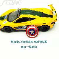 ราคา กัปตันอเมริกา Captain America มาร์เวลการ์ตูนซูเปอร์ฮีโร่โลหะติดฉลากมม 28มม (18262772649)