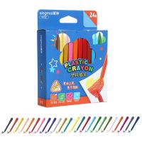 ราคา พร้อมส่ง Baby Crayon สีเทียนปลอดสารพิษ 12สี 24สี ชุดดินสอสี สีเทียนลบได้ (21224846196)