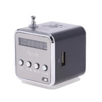 ราคา ลำโพงวิทยุ FM ระบบดิจิทัลแบบพกพา TD V26เครื่องรับวิทยุ FM ขนาดเล็ก จอแสดงผล LCD ลำโพงสเตอริโอการ์ดสนับสนุน TF (21002027119)