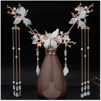 ราคา ปิ่นปักผมจีน ชุดปิ่นเจ้าสาว ร้านไทยพร้อมส่ง ปิ่นระย้า ปิ่นเงิน ปิ่นทอง ปิ่นโลหะ ปิ่นปักผมสไตล์จีน งานสวย (14482801859)