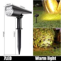 ราคา Vimite 7LED Solar Lawn Lamp Outdoor Lighting IP65 Waterproof 150 Adjustable Automatic Night Light Landscape Garden Courtyard Sidewalk Wall Light Lighting Spotlight (19844386911)