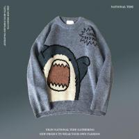 ราคา ASRV เสื้อกันหนาว ผช เสื้อกันหนาว ผู้ชาย สเวตเตอร์ชาย sweaters for men เสื้อสเวตเตอร์ถักแบบแฟชั่นของผู้ชายเสื้อลายการ์ตูนปลาฉลามฤดูใบไม้ร่วงและฤดูหนาวคอกลมทรงหลวมสำหรับคู่รักญี่ปุ่น (10368652401)