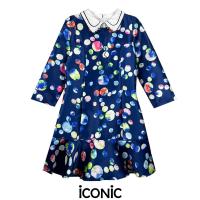 ราคา iCONiC BLUE STARWAR DRESS 9075 ชุดเดรส ผ้าไหม คอปก พิมพ์ลาย อก3ุ6 เอว32 สะโพก42 ยาว33 เดรสแฟชั่น เดรสออกงาน เดรสสั้น เดรสทำงาน เดรสงานแต่ง (17567883985)