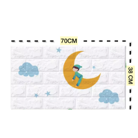 ราคา วอลเปเปอร์ วอลเปเปอร์ผนัง3มิติ wallpaper3d ลายโดเรม่อน ลายคิตตี้ วอลเปเปอร์ลายการ์ตูน ลายอิฐ 3 มิติ DIY ติดผนัง กันน้ำ กันร้อน กันกระแทก (21275922459)