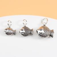ราคา จี้เงินแท้ S925จี้รูปปลาเล็กเงินไทยแนววินเทจจี้ห้อยคอสร้อยข้อมือ DIY ทำด้วยมืออุปกรณ์เสริมแหวนเครื่องประดับ (15225692329)