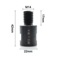 ราคา M14 M10อะแดปเตอร์ขนาด5 8 11นิ้วลูกหมูอะแดปเตอร์แปลงเกลียวตัวเชื่อมต่อเพลาแบบปรับได้สำหรับเครื่องมือเจาะเพชรบิตเลื่อยหลุม (21170270223)